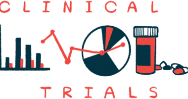 A bar graph, a pie chart, and a bottle of oral prescription medication are shown sandwiched between the words 