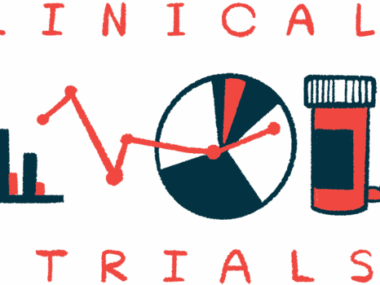 A bar graph, a pie chart, and a bottle of oral prescription medication are shown sandwiched between the words 