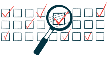 An illustration showing a magnifying glass examining a checked-off box on a list of boxes, with and without check marks.