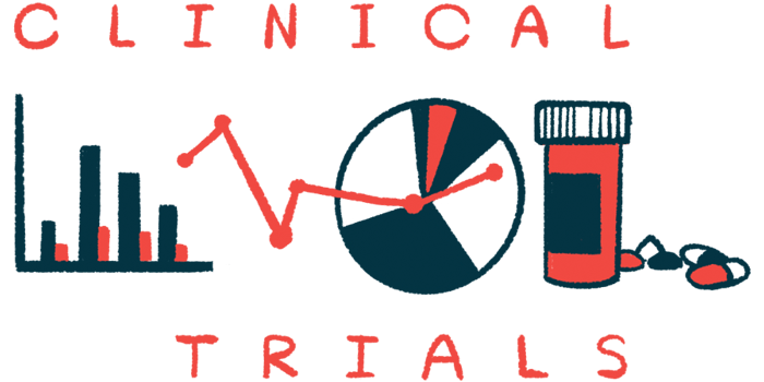 The words Clinical Trials frame images of charts, graphs, and medicine.