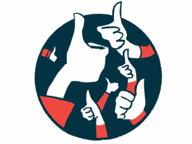 Multiple hands are seen giving the 