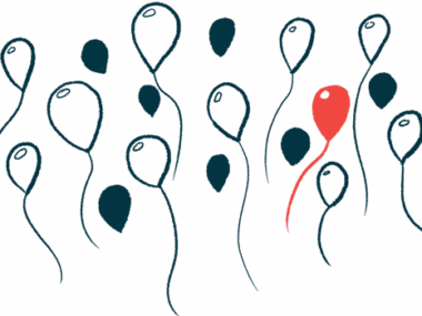 An illustration of balloons floating into the air